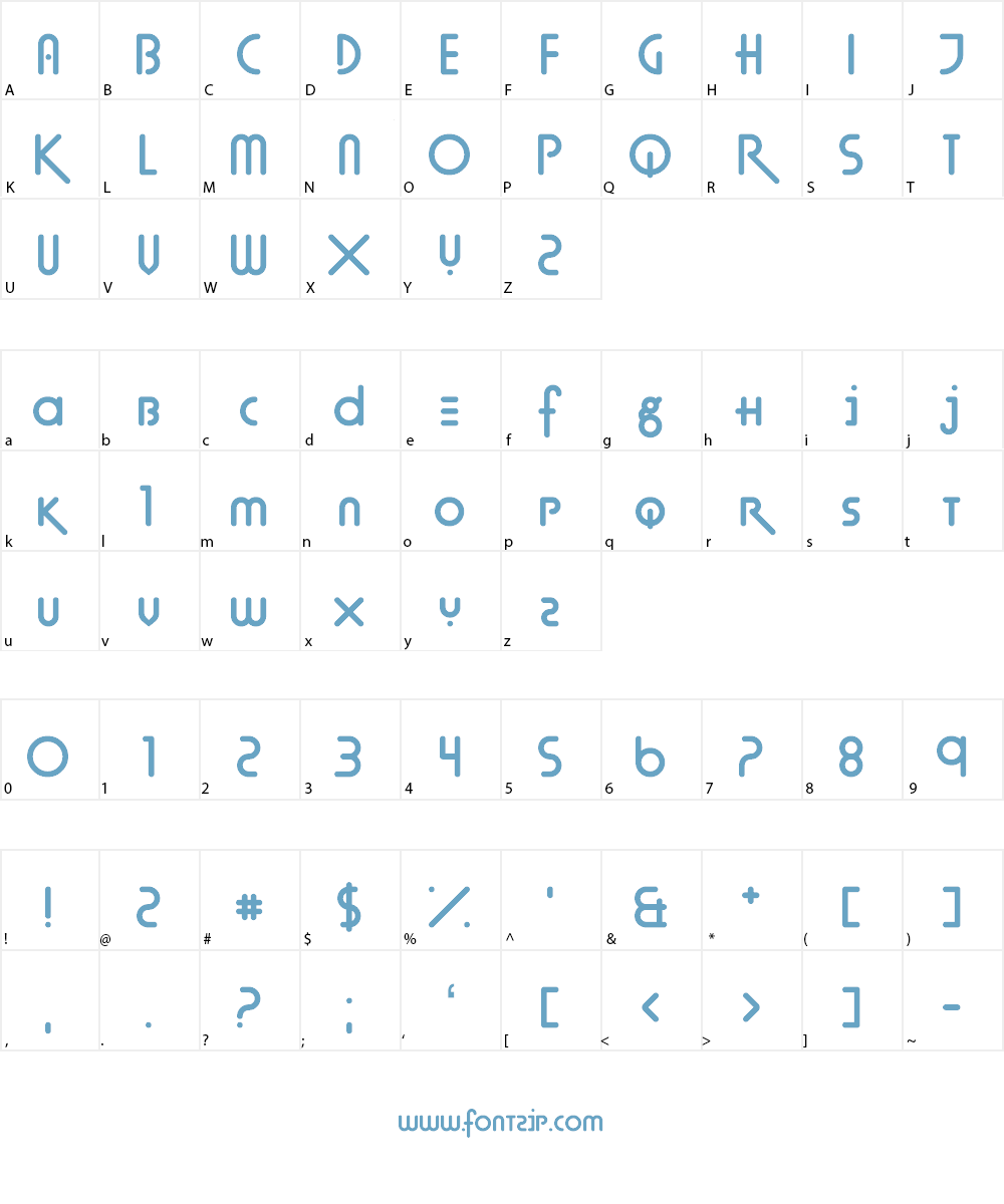Techno Agony Font Character